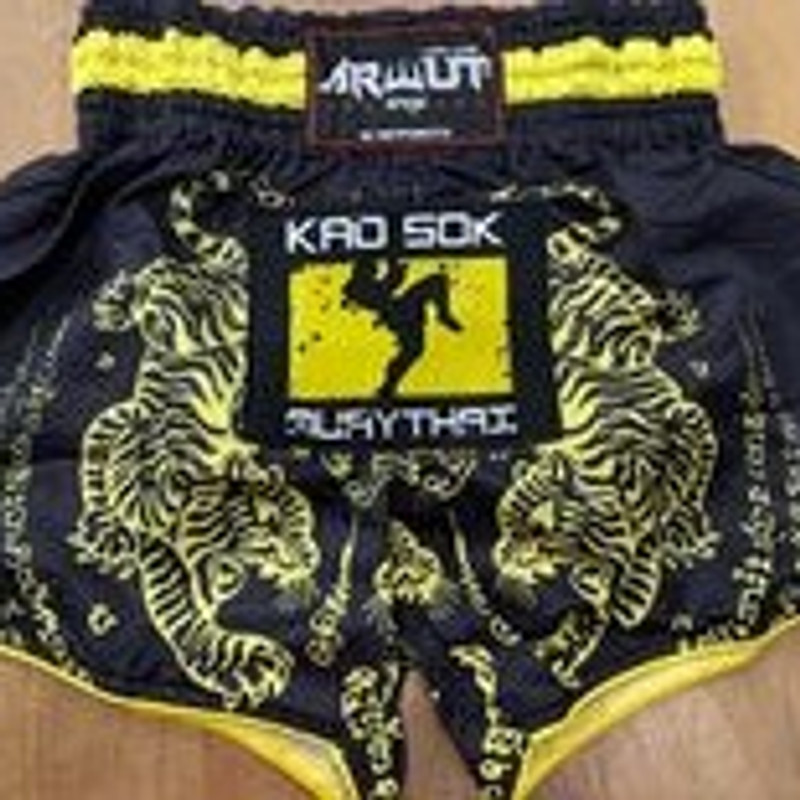 Kao Sok tiger shorts yellow